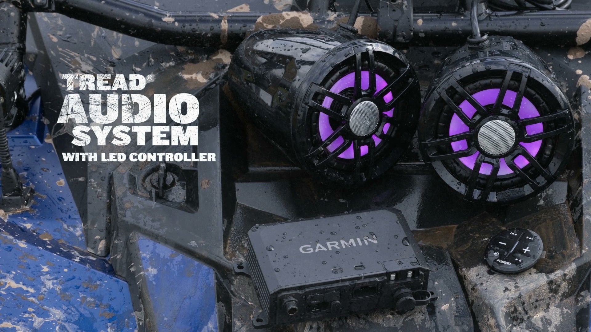 Kit Audio Garmin 2 Bocinas 6.5 Amplificador Sonido Bluetooth Rzr