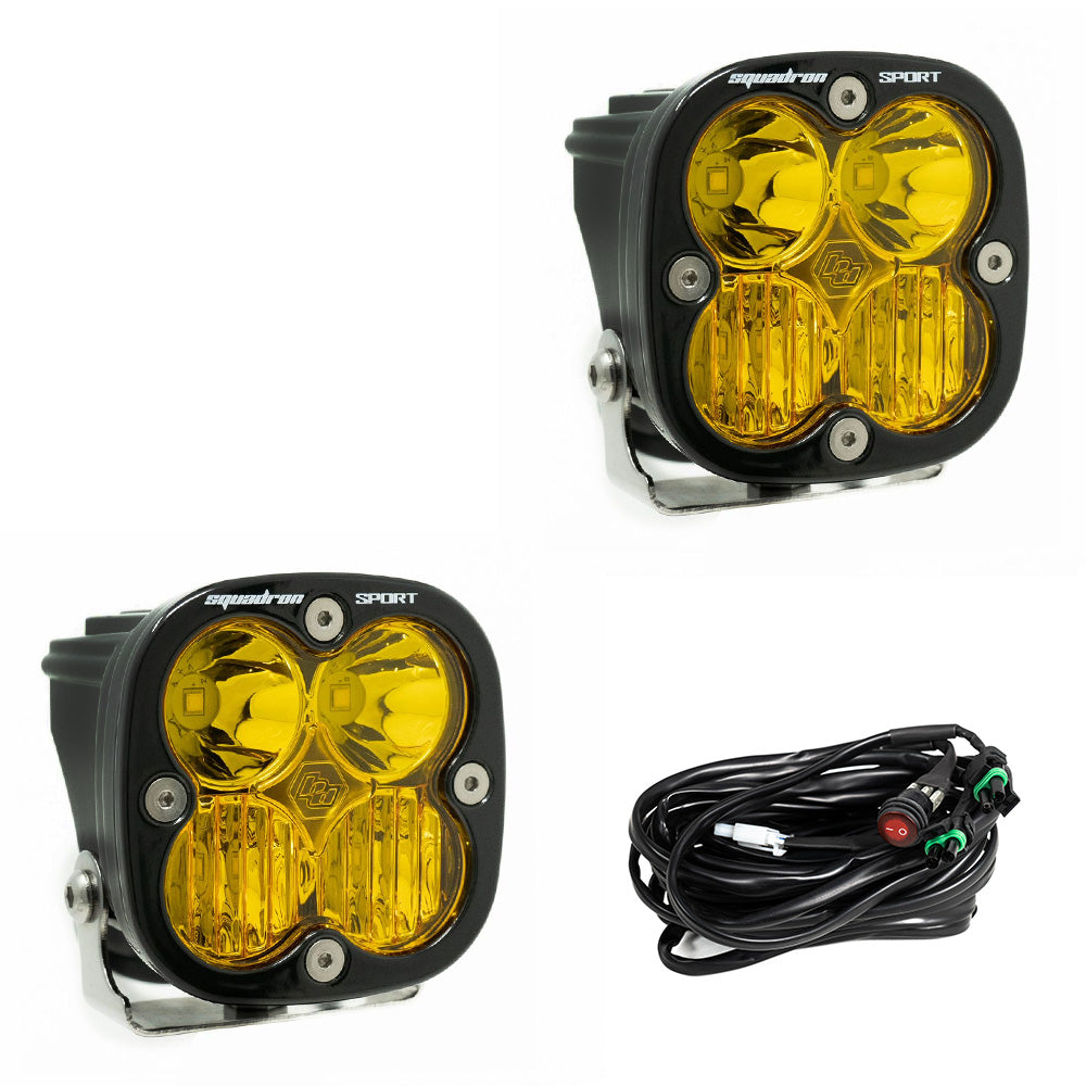 Faros Led Baja Designs Squadron Sport Ambar 4x4 Offroad