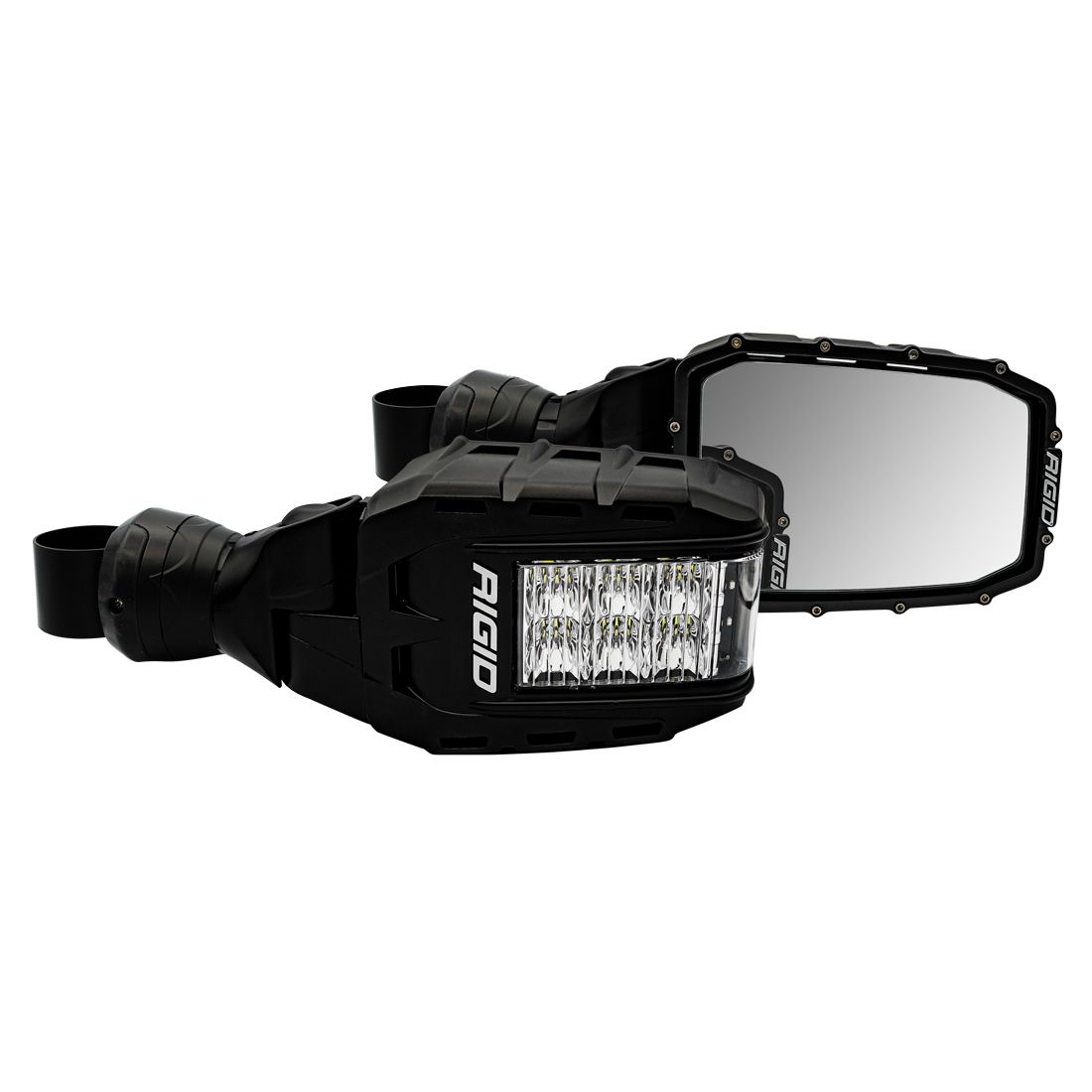 Espejos Retrovisores Con Luz Led Rigid Atv/utv Rzr Can Am